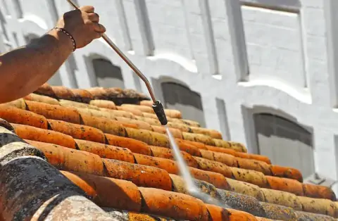 Nettoyage de toitures - Bannost-Villegagnon